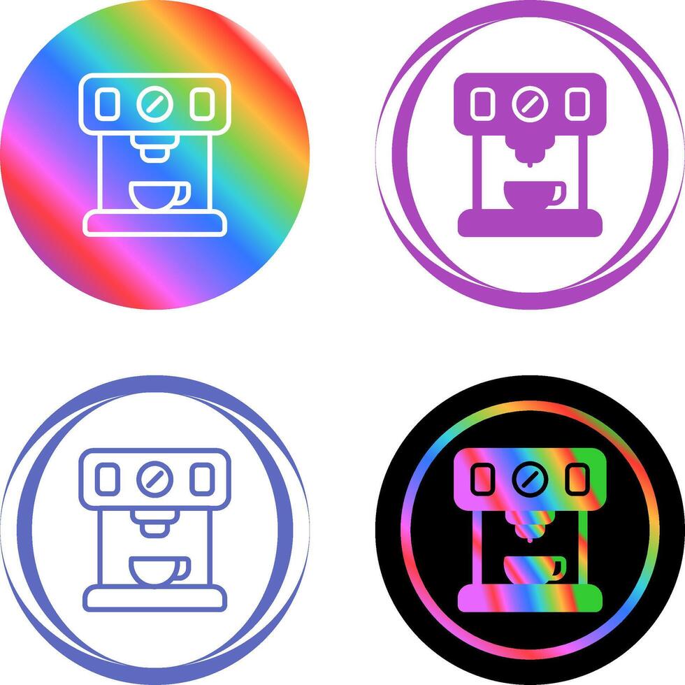 Coffee Maker with Wi-Fi Vector Icon