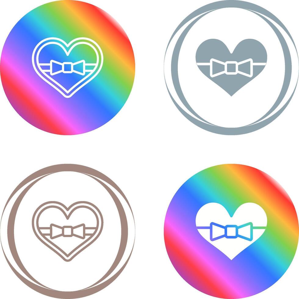 Heart shaped chocolates Vector Icon