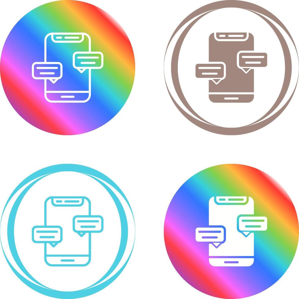 Couple's massage Vector Icon