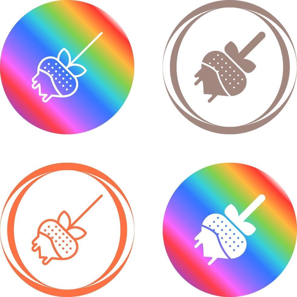 Chocolate fondue Vector Icon