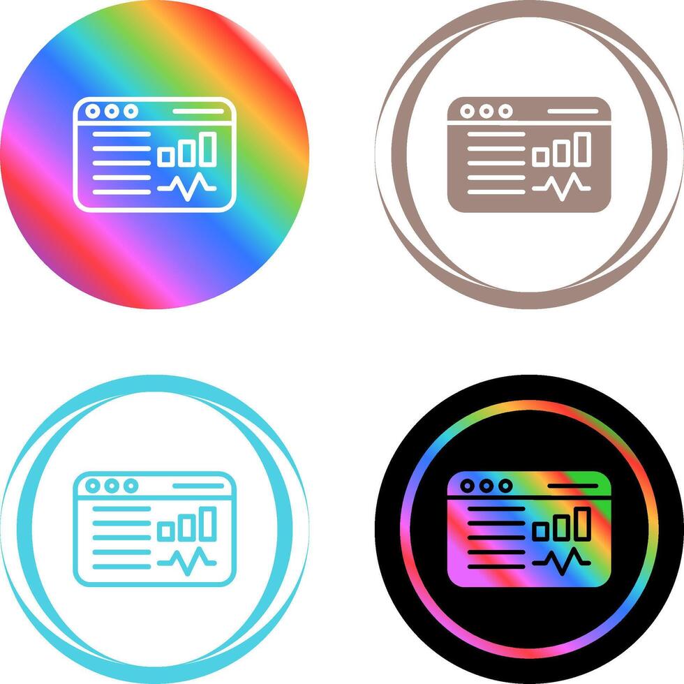 Social Media Analytics Vector Icon