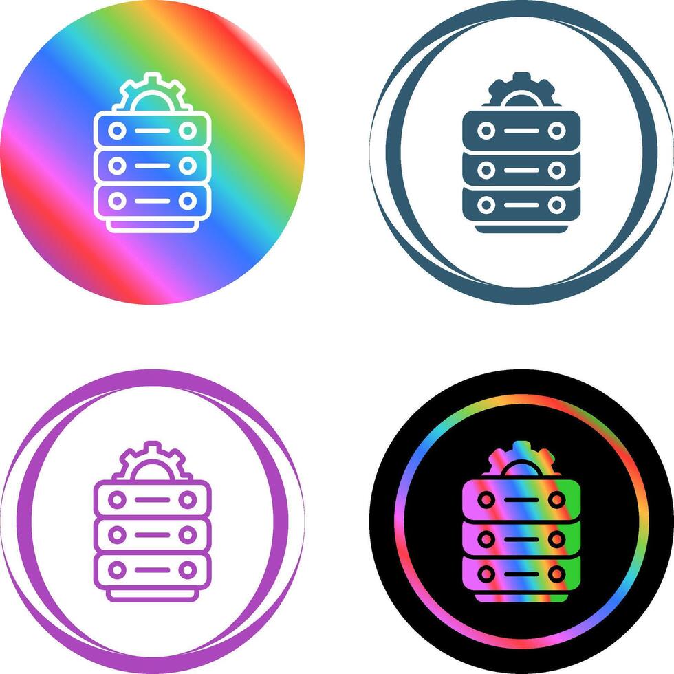 Data Center Maintenance Vector Icon