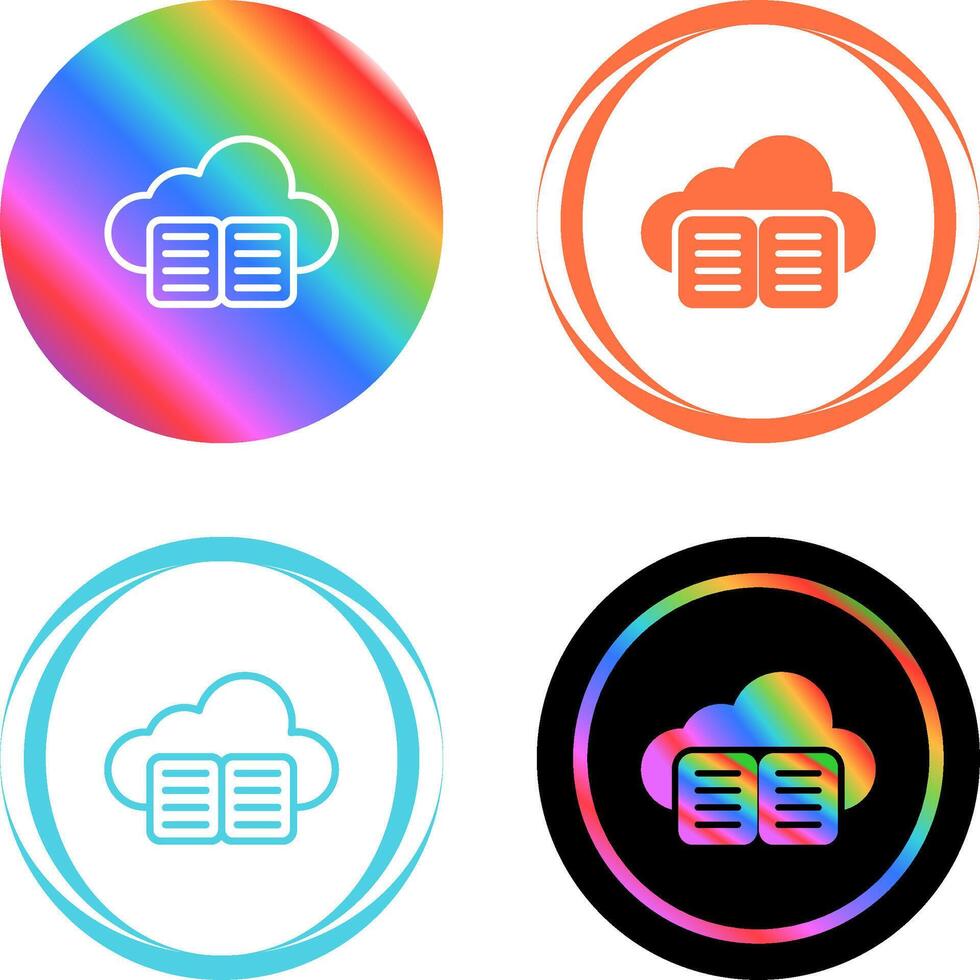 Cloud Training Vector Icon