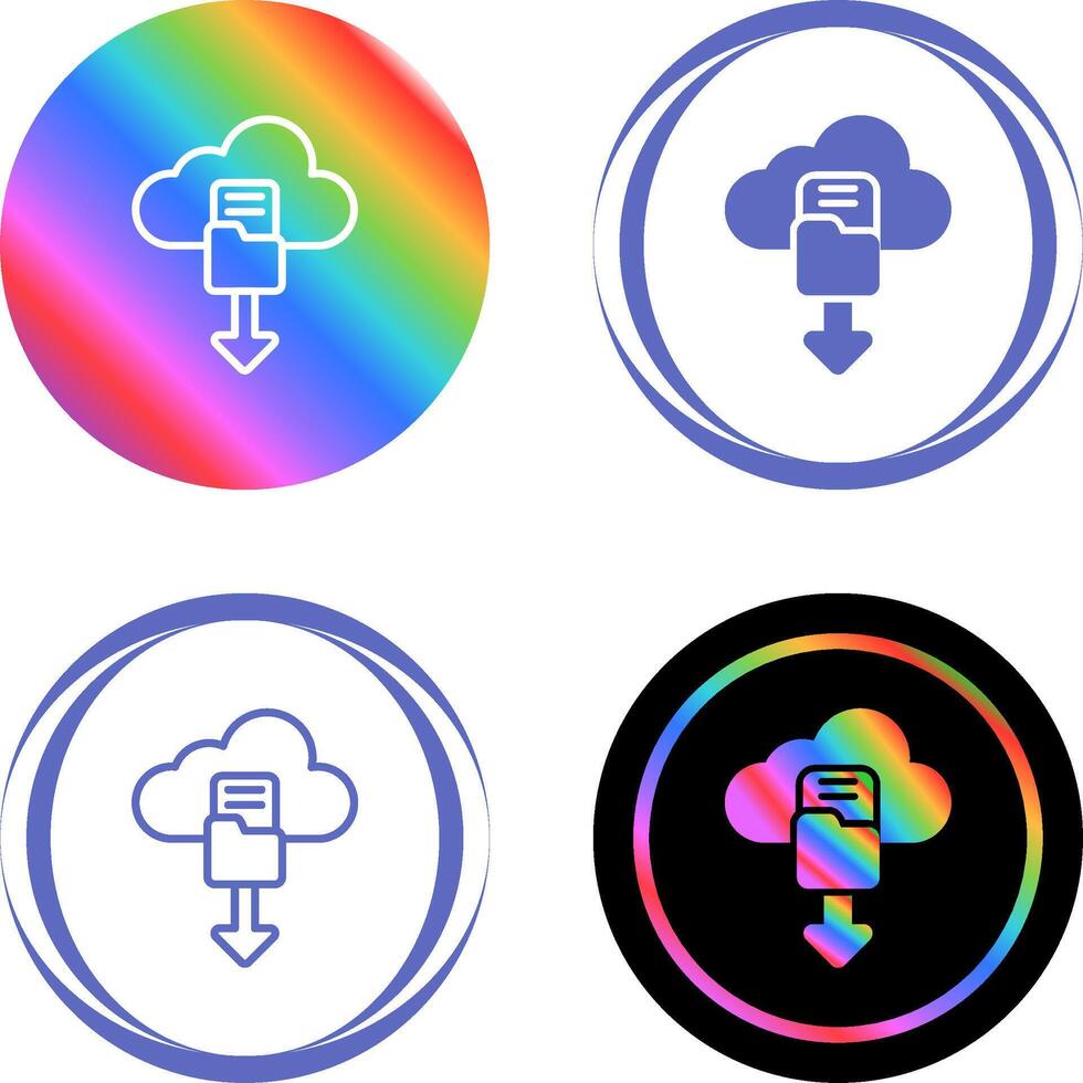 Cloud Security Auditing Vector Icon