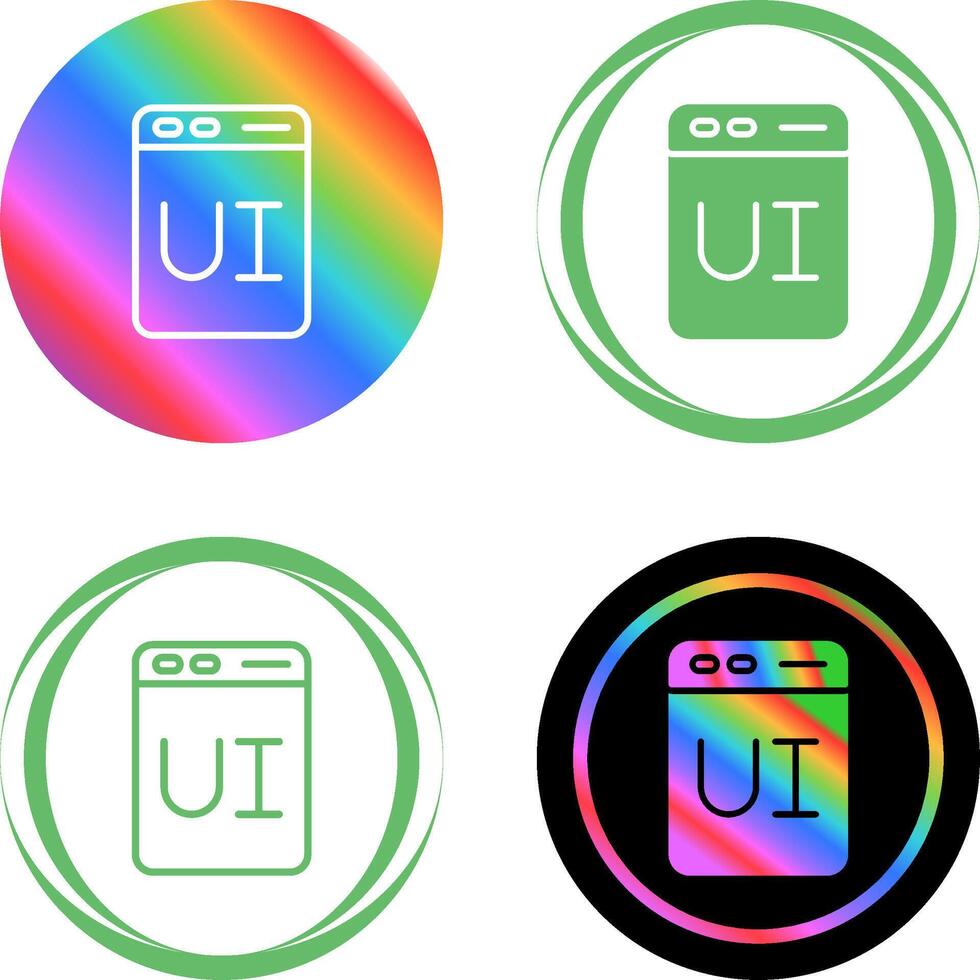 User Interface Design Vector Icon