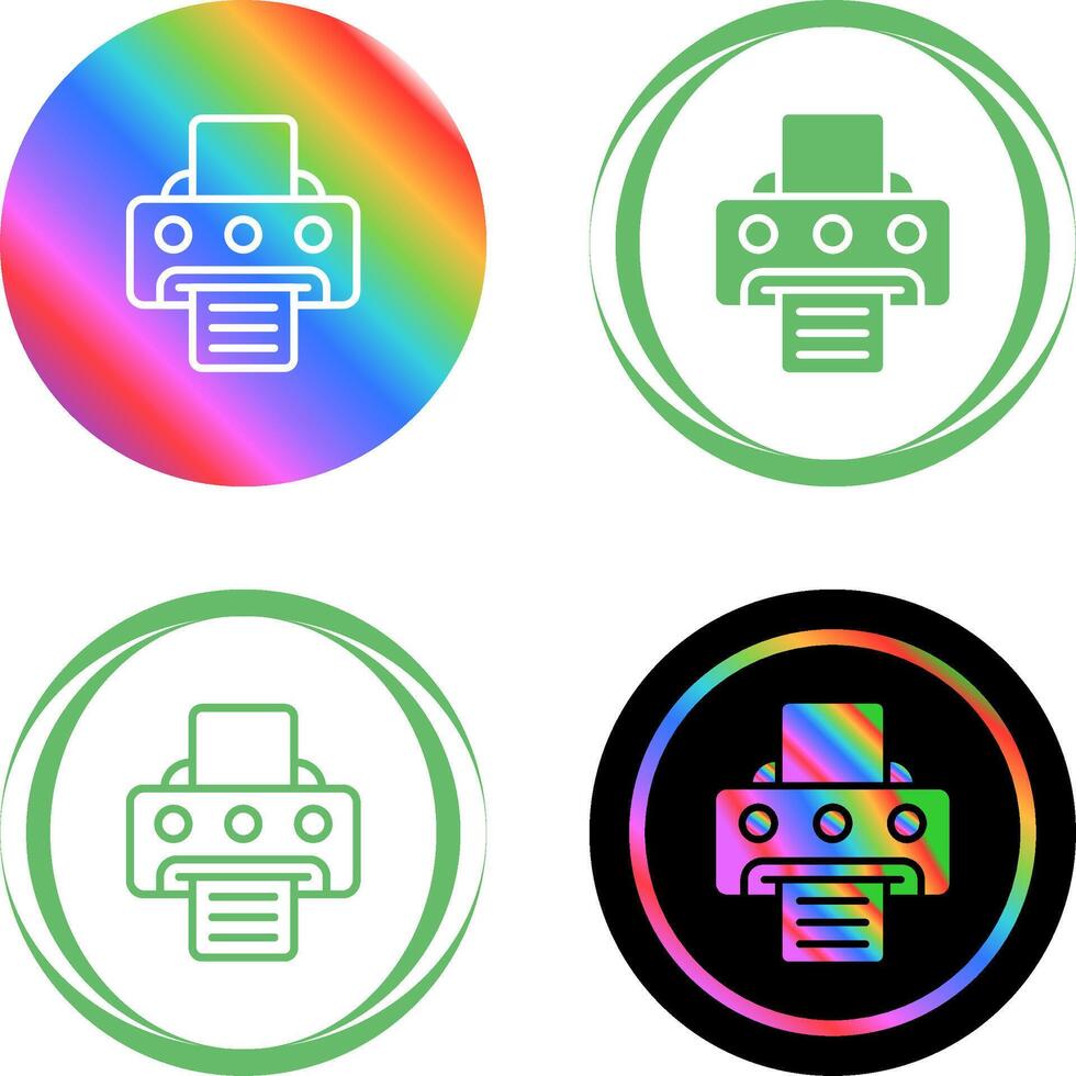 Document Print Vector Icon