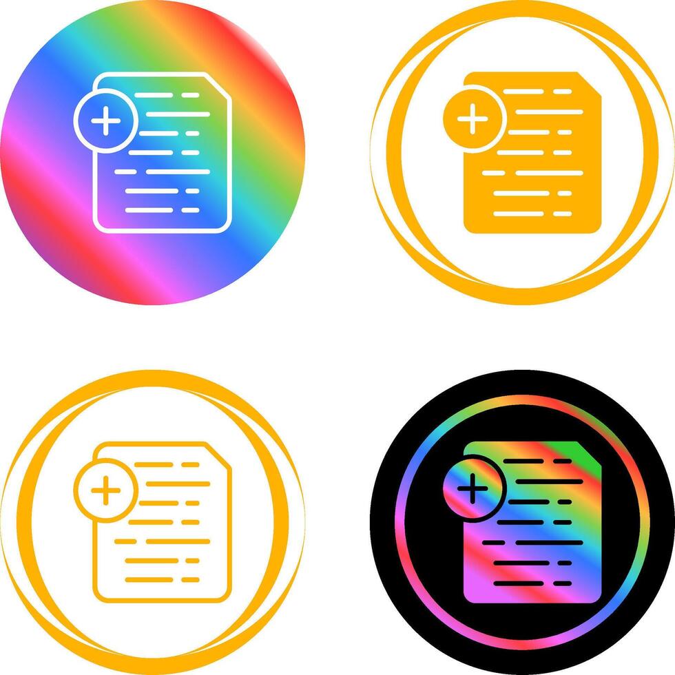 Document Insert Icon Vector Icon