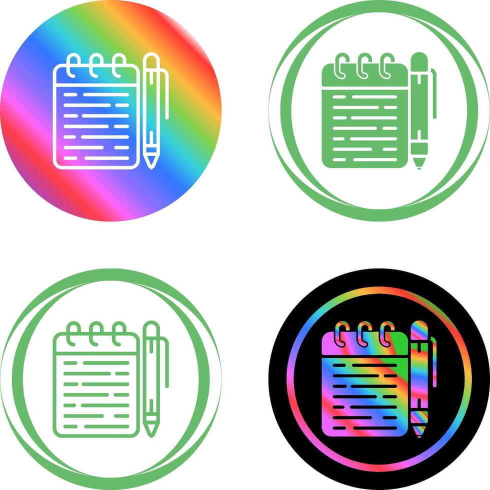 Memo pad Vector Icon