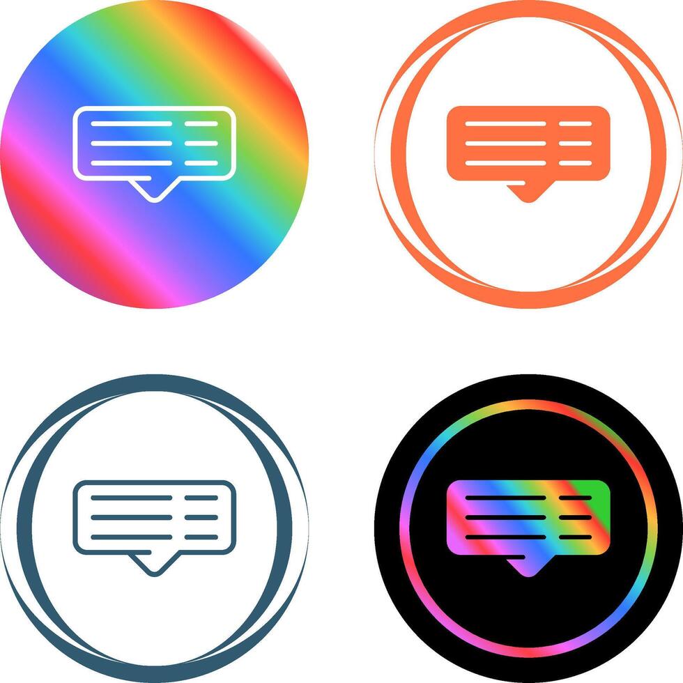 Comment Vector Icon