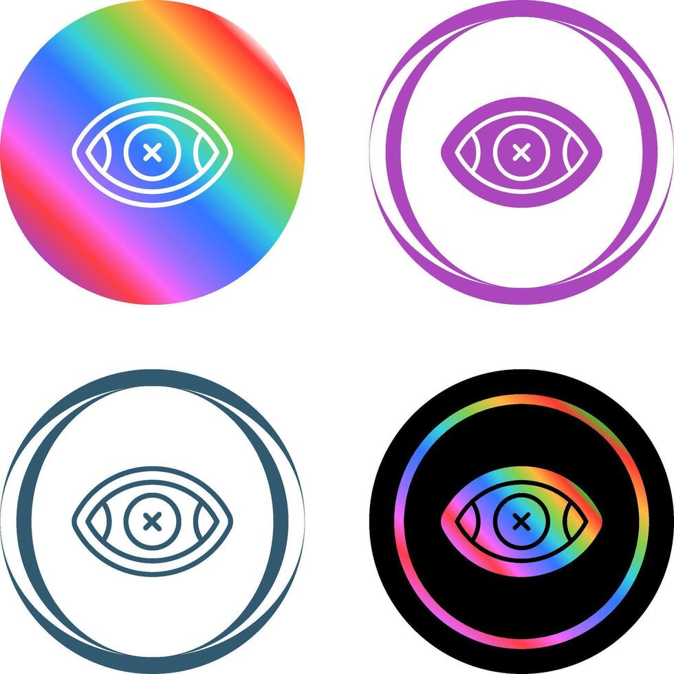 Eye Crossed Vector Icon