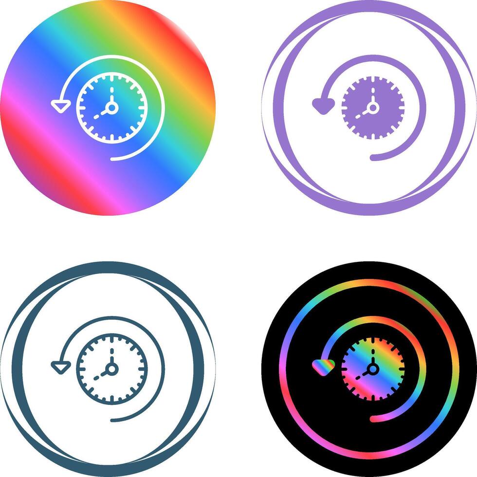 Time Past Vector Icon