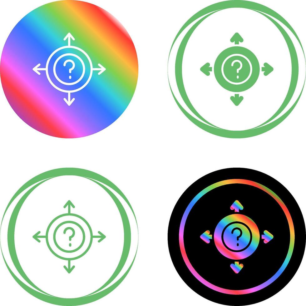 Uncertainty Vector Icon