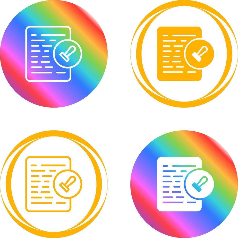 Document Permissions Vector Icon