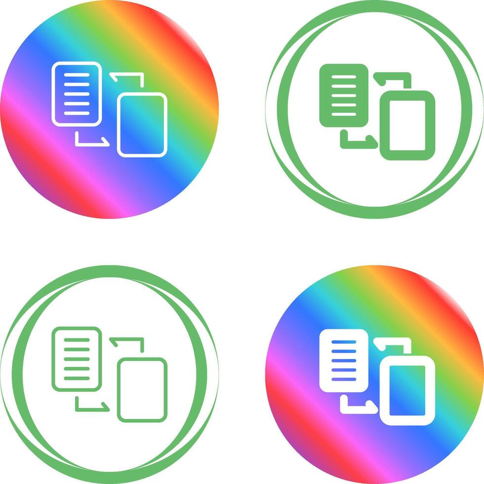 Document Migration Vector Icon