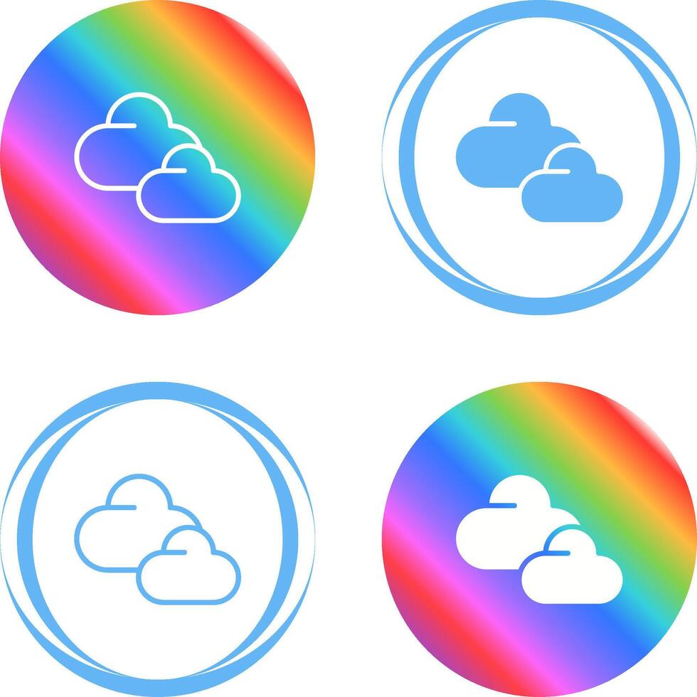 icono de vector de nube