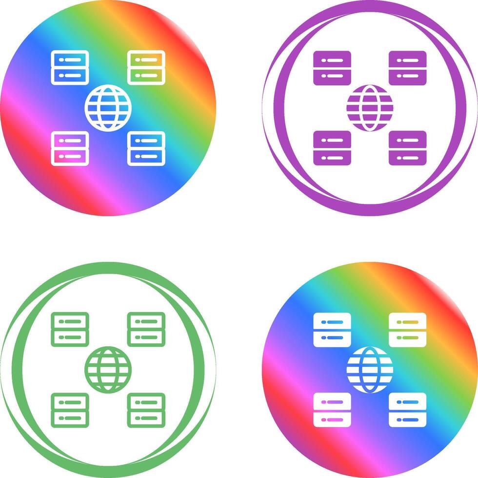 Content Delivery Network Vector Icon