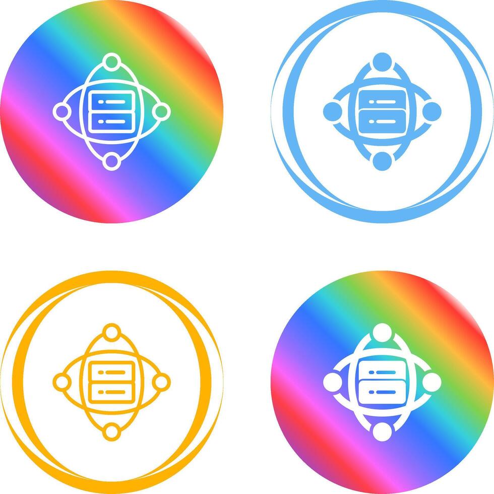 Cluster Server Vector Icon