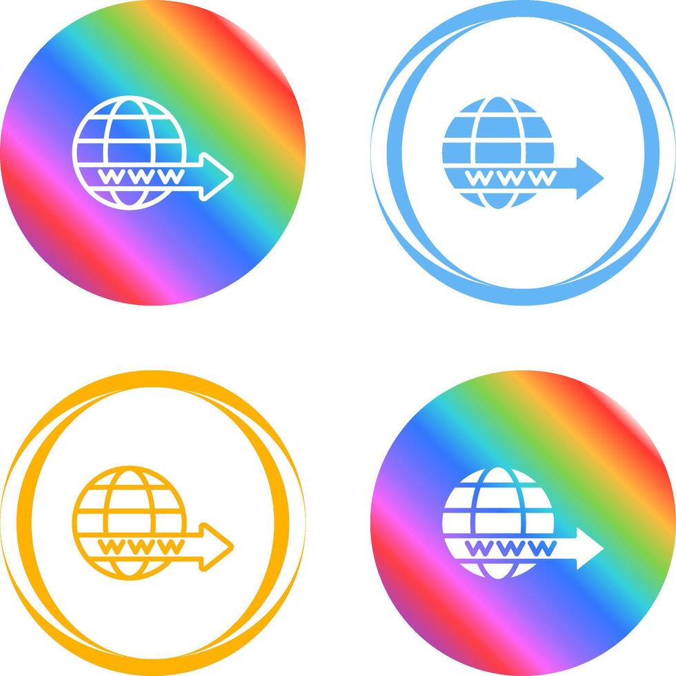 Domain Forwarding Vector Icon