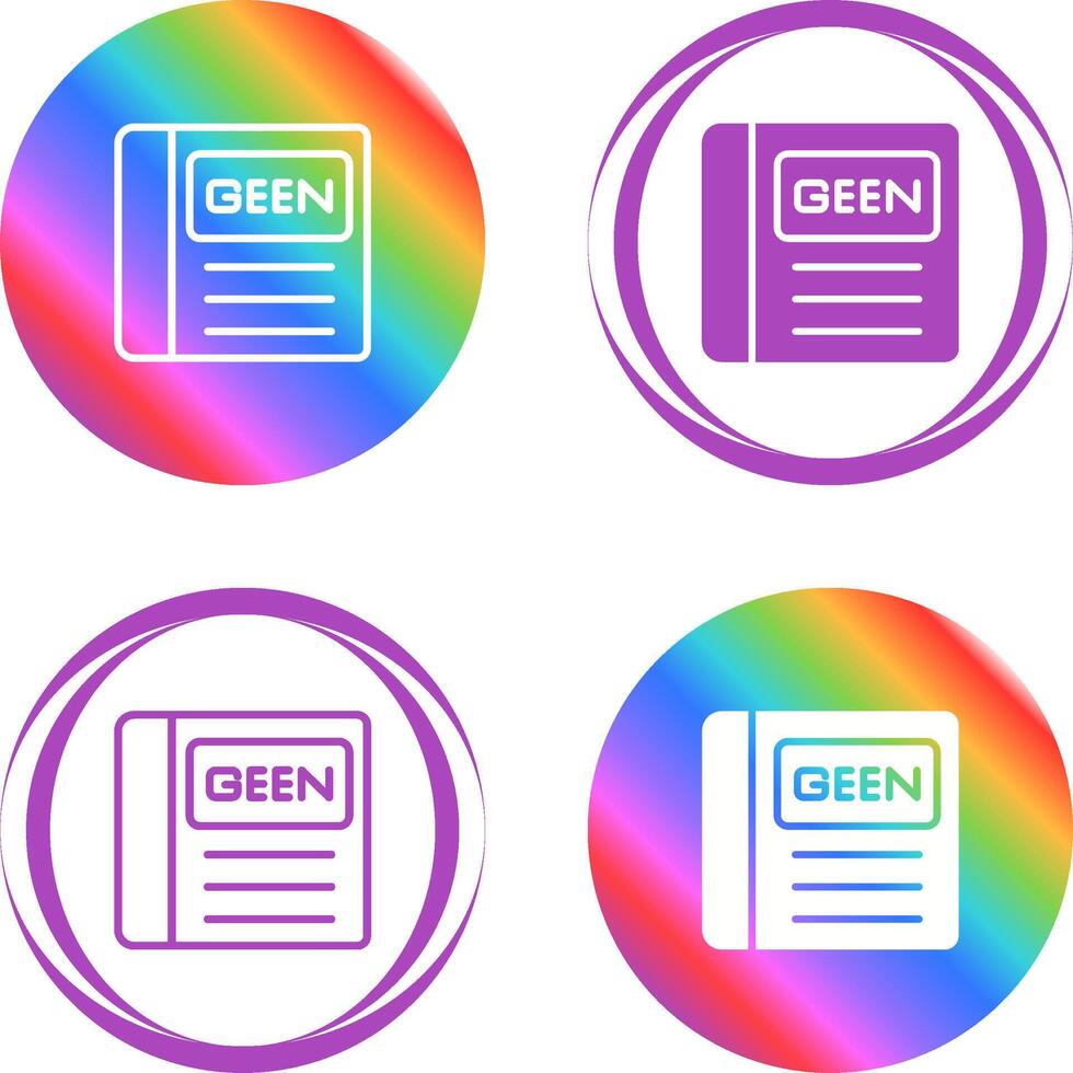 Green Book Vector Icon