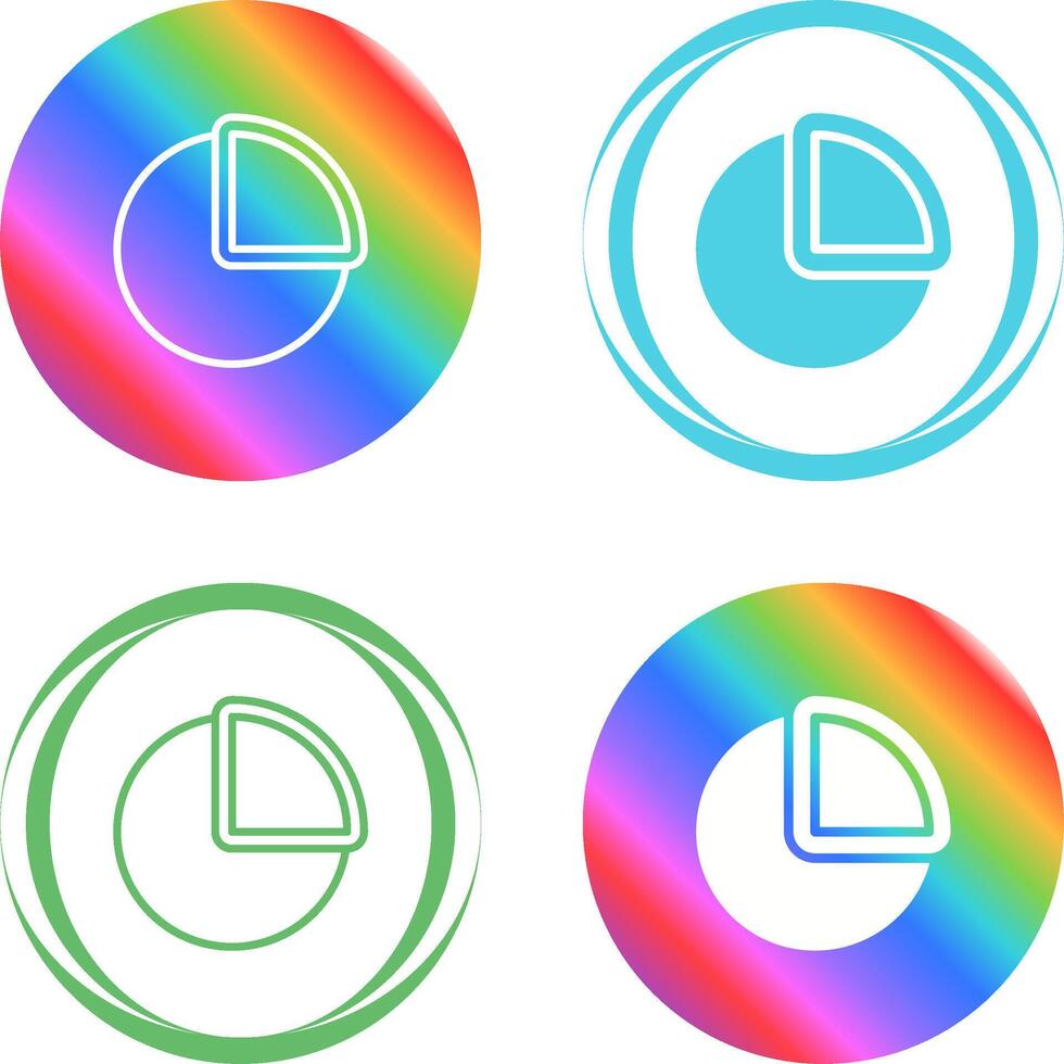 icono de vector de gráfico circular