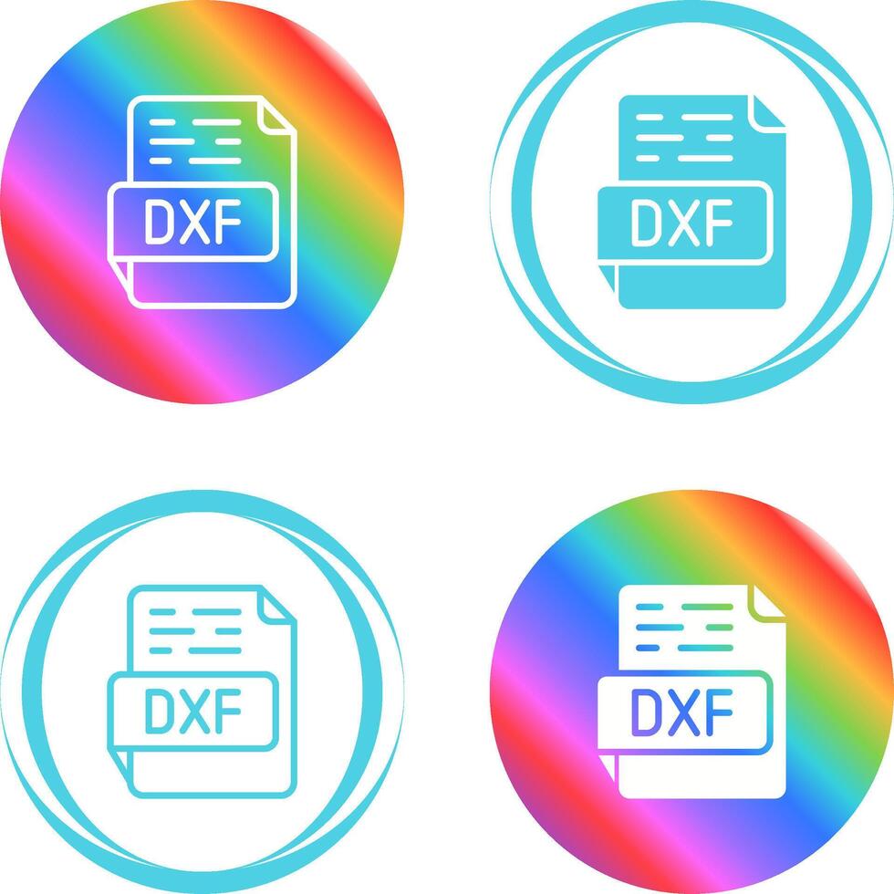 dxf vector icono