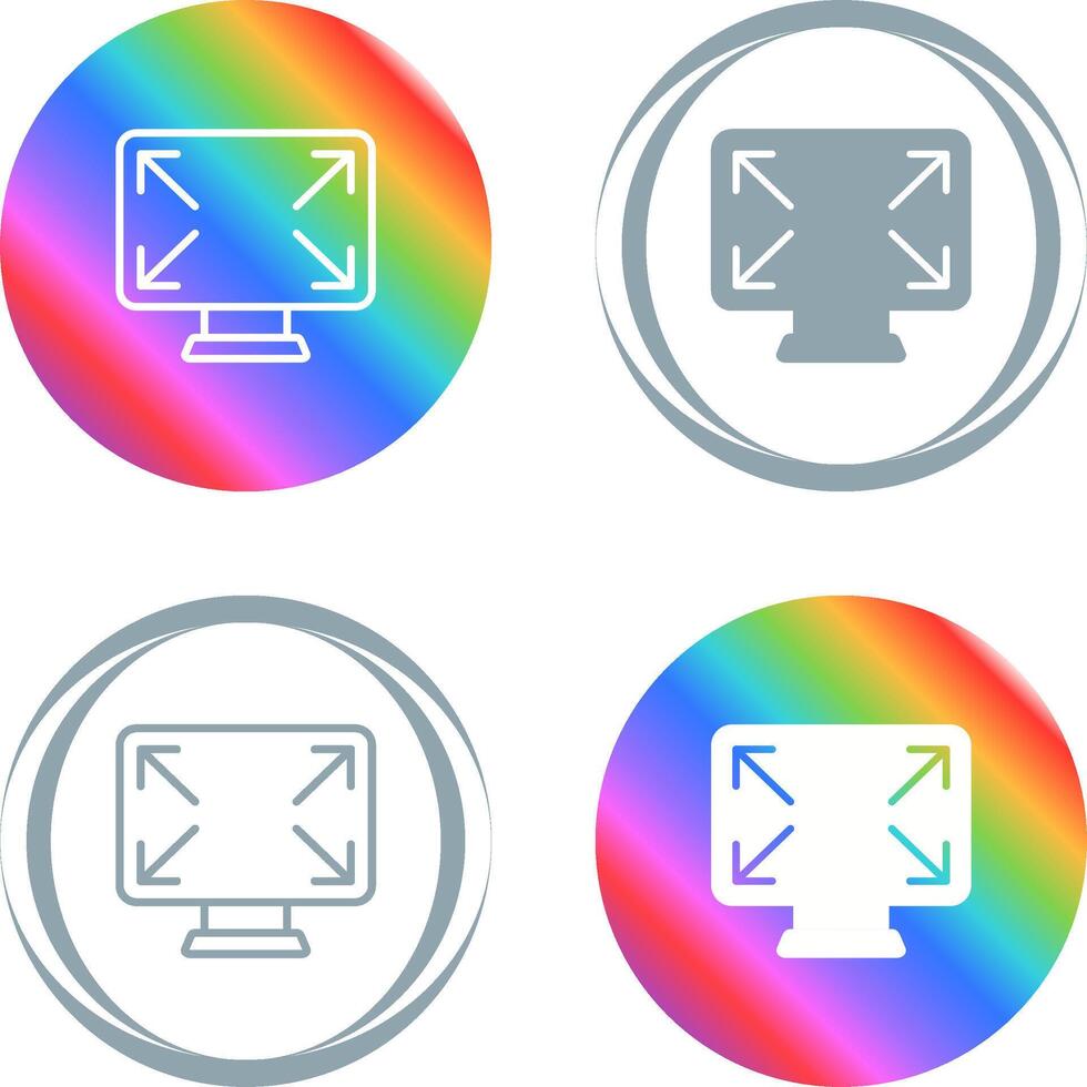 pantalla completa icono vector icono