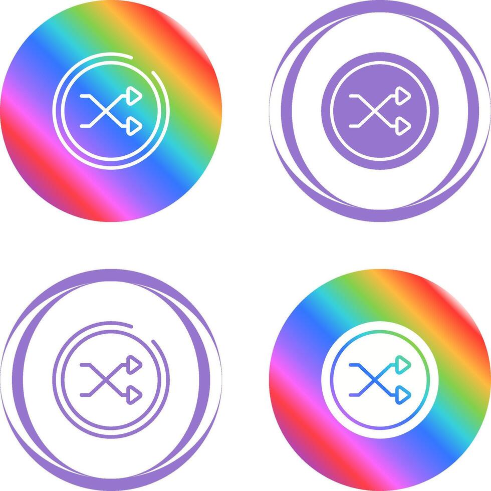 Shuffle Icon Vector Icon