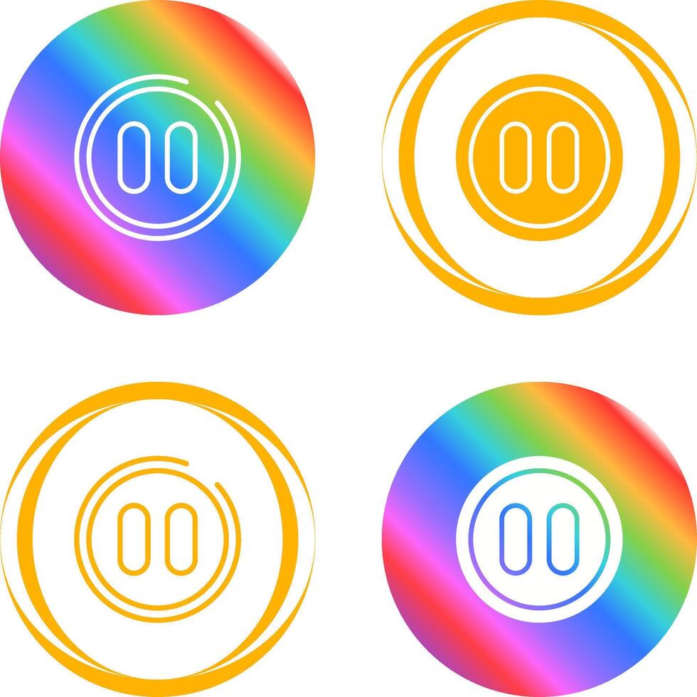 Pause Button Vector Icon