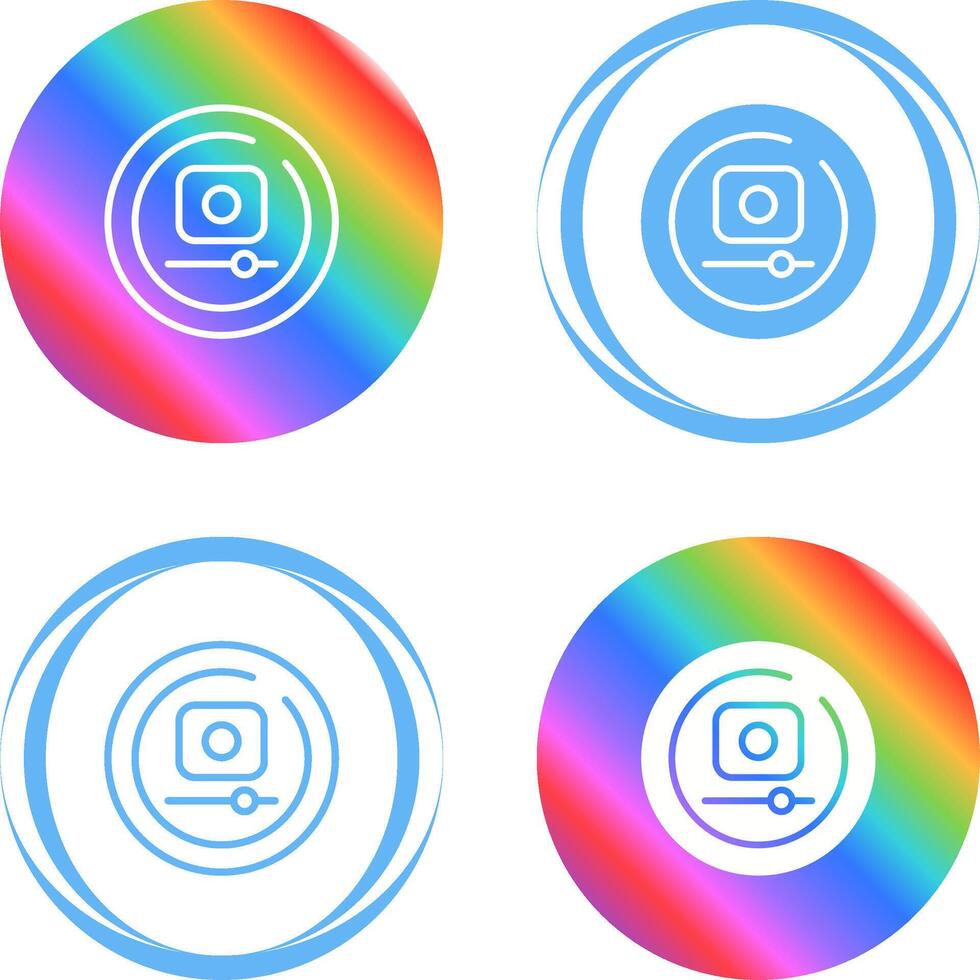 Video Record Circle Vector Icon