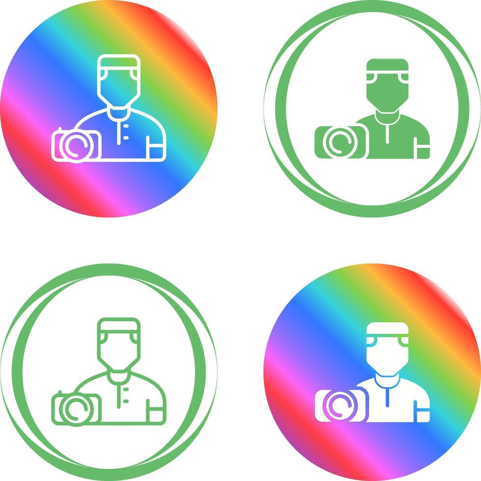 Camera man Vector Icon