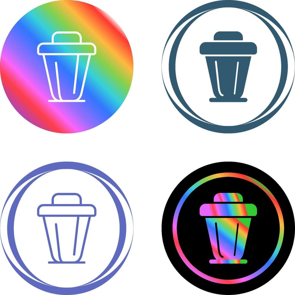 icono de vector de basura