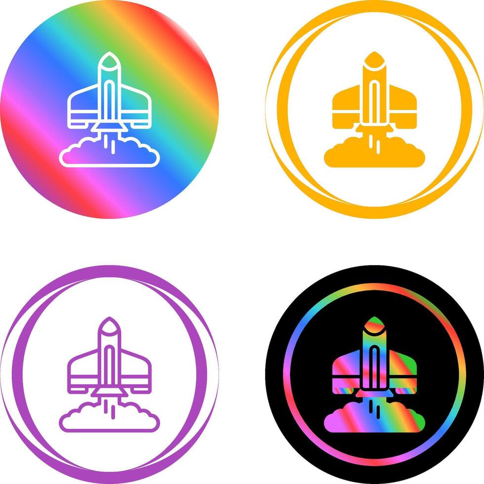 Rocket Launch Vector Icon