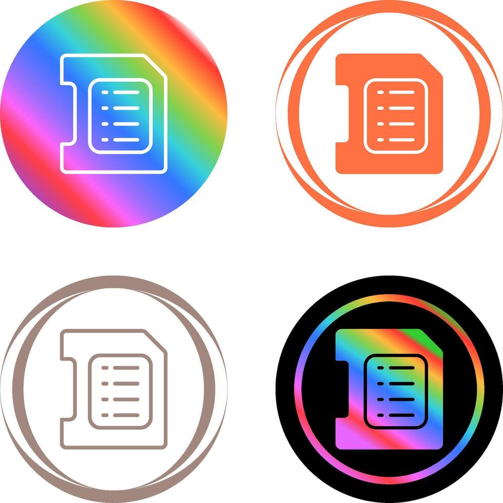 Sd Card Vector Icon