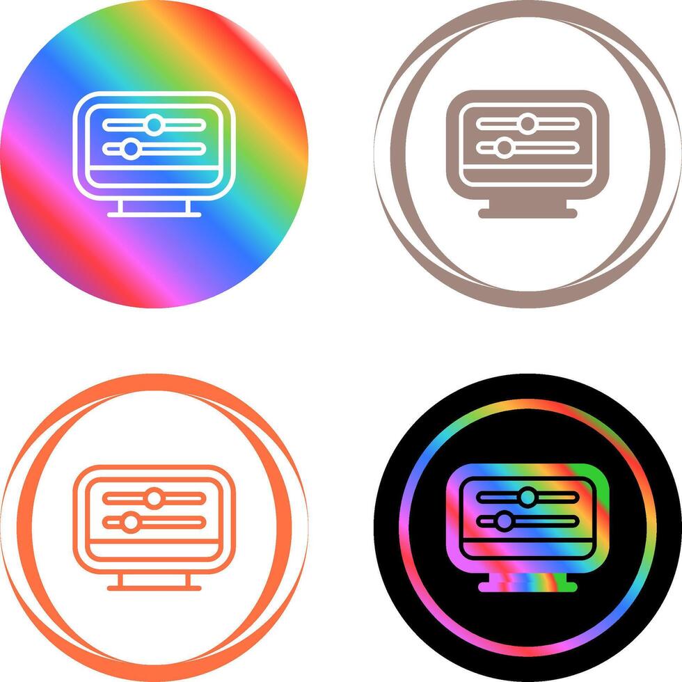 Desktop Computer Vector Icon