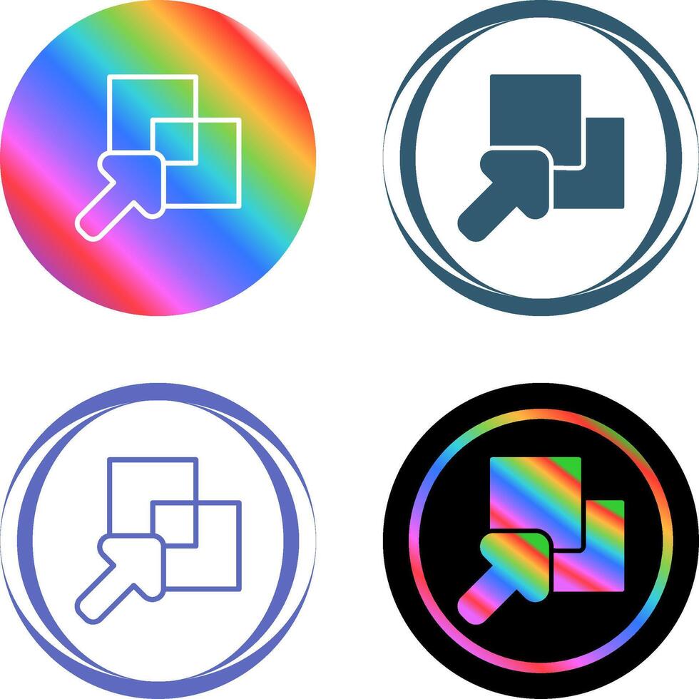 Overlap Vector Icon