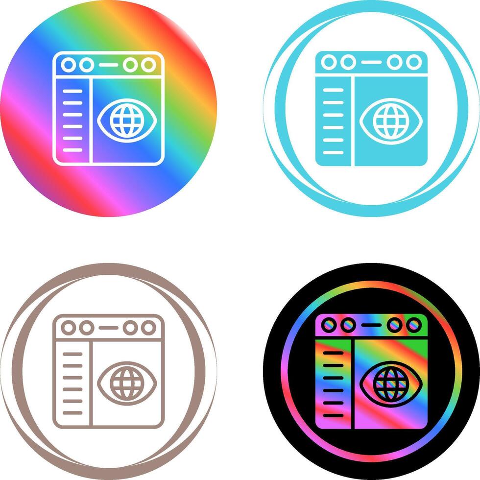 Browser Settings Vector Icon