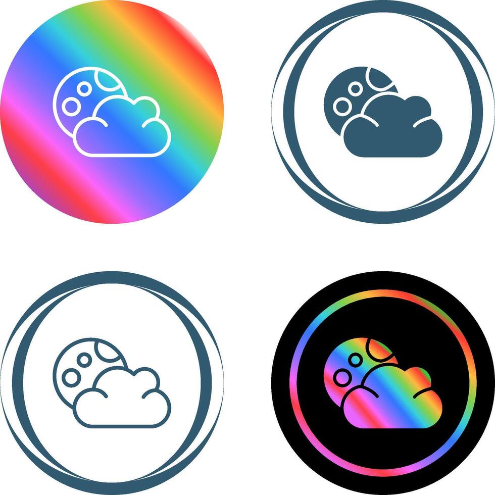 icono de vector de nube