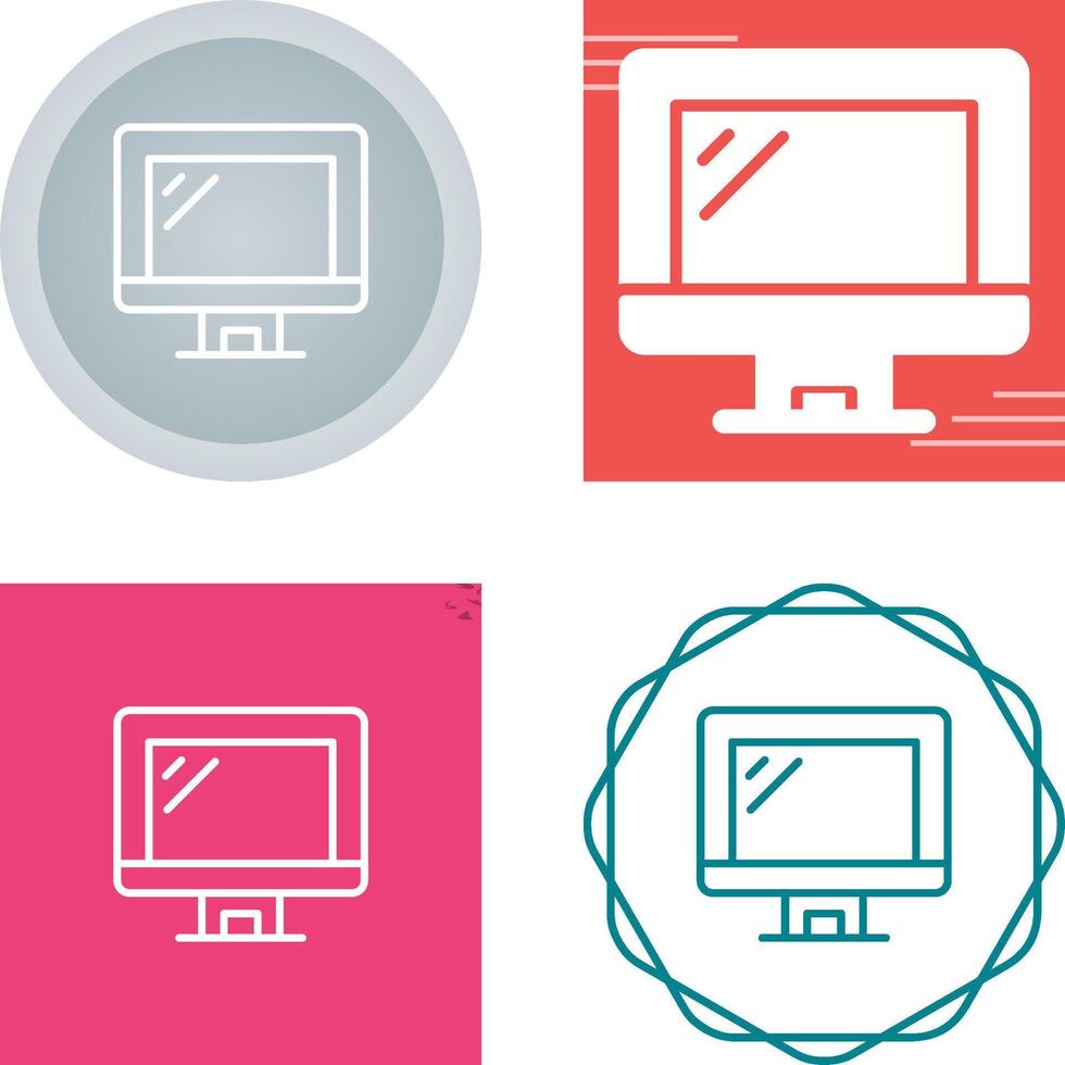 Computer Monitor Vector Icon