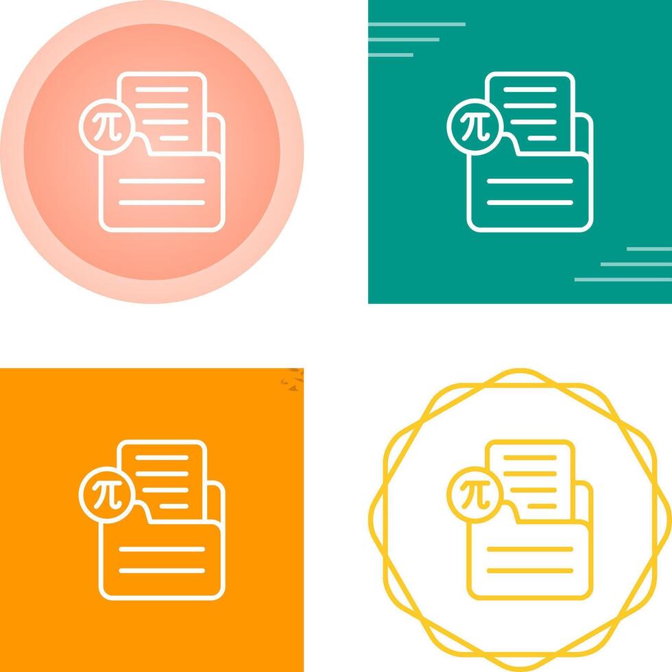 Document Insert Formula Vector Icon