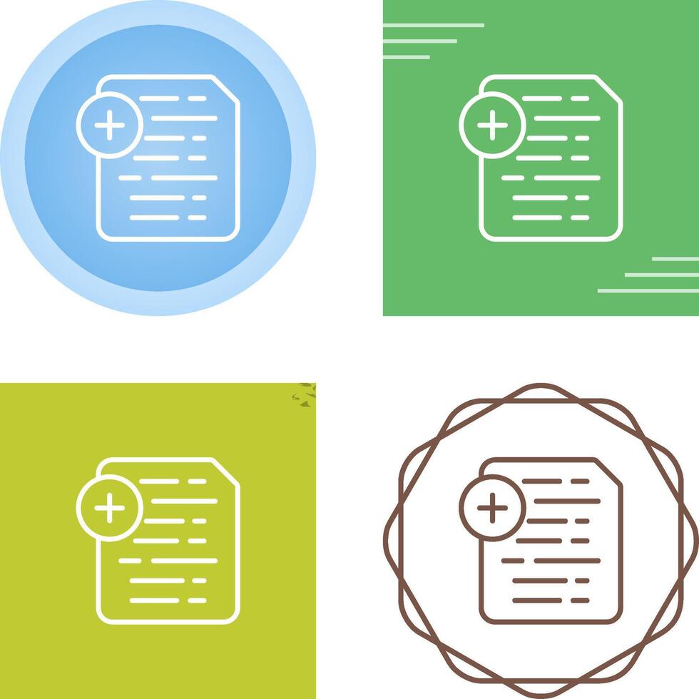 Document Insert Icon Vector Icon