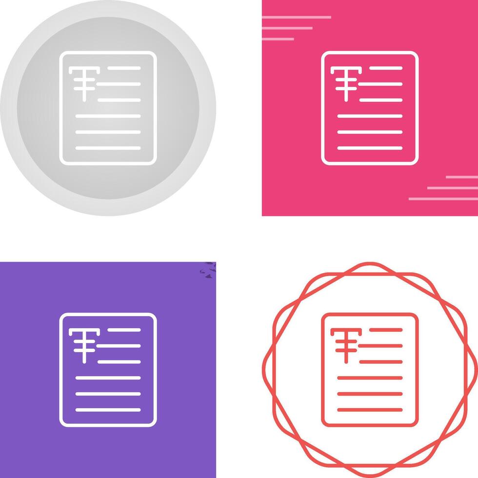 Document Strikethrough Vector Icon