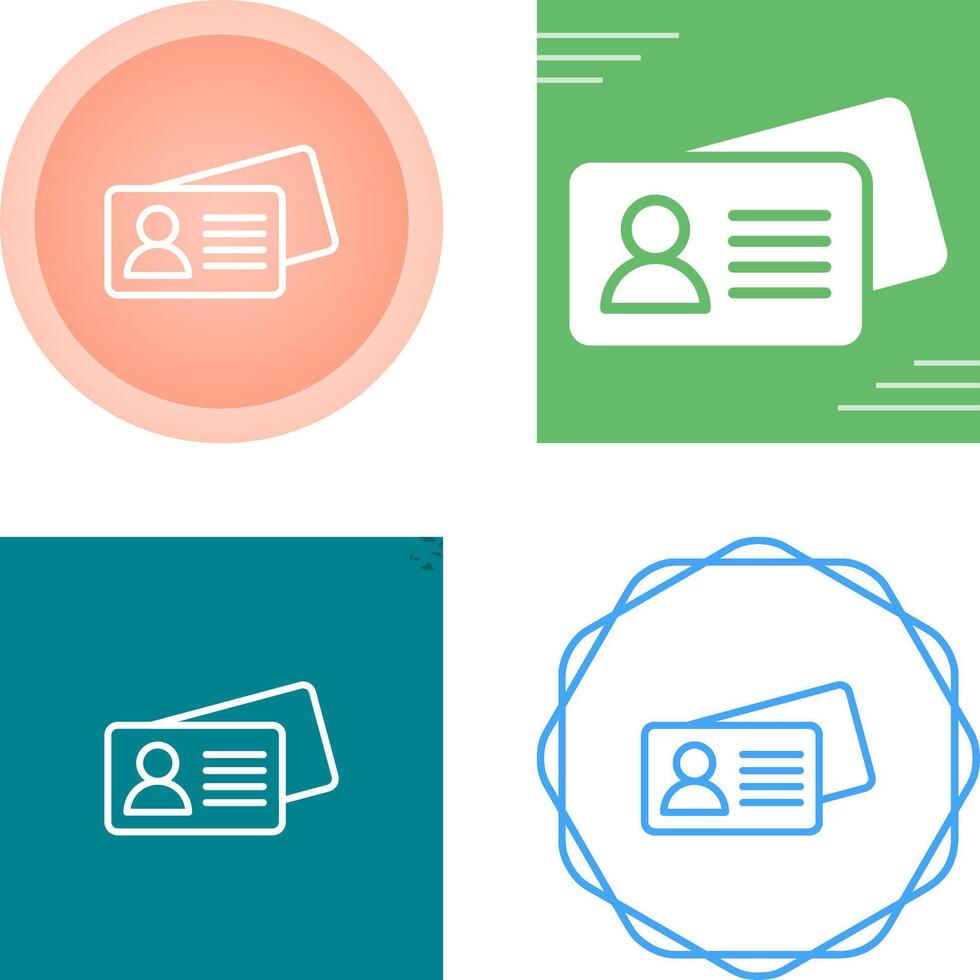 Business Card Vector Icon