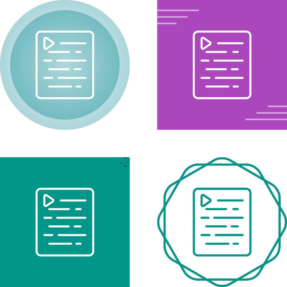 Document Indent Vector Icon