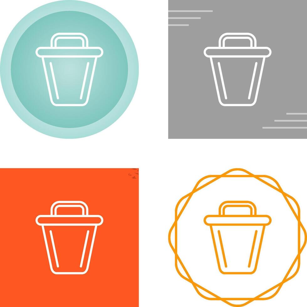 icono de vector de basura