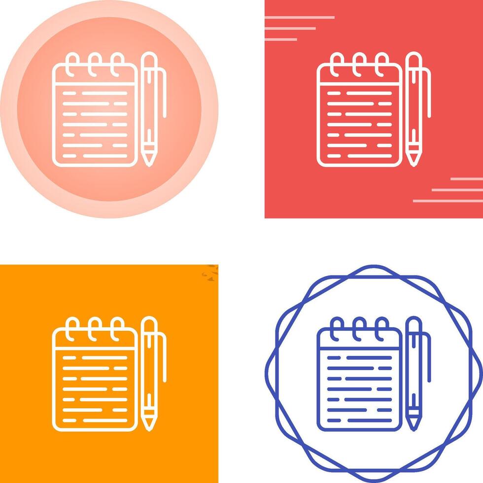 Memo pad Vector Icon