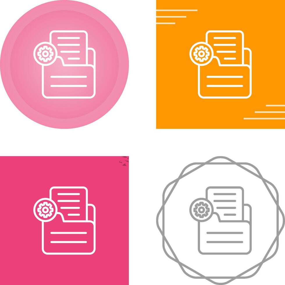 Document Settings Vector Icon