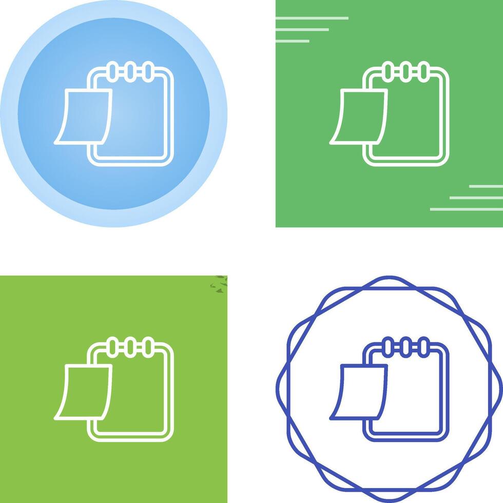 Writing pad Vector Icon