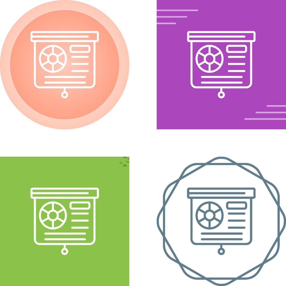 Presentation Slide Vector Icon