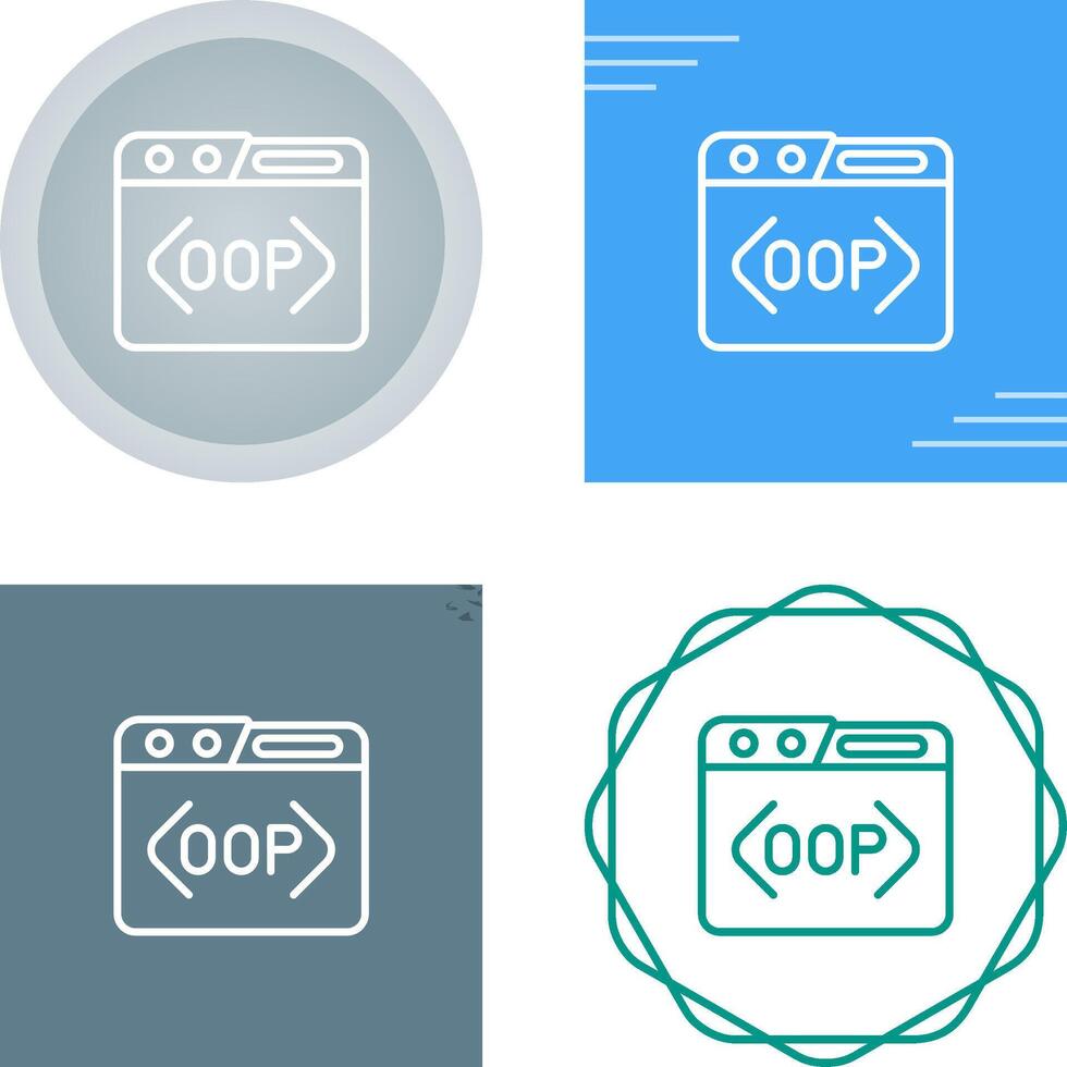 OOP Vector Icon 40769405 Vector Art at Vecteezy