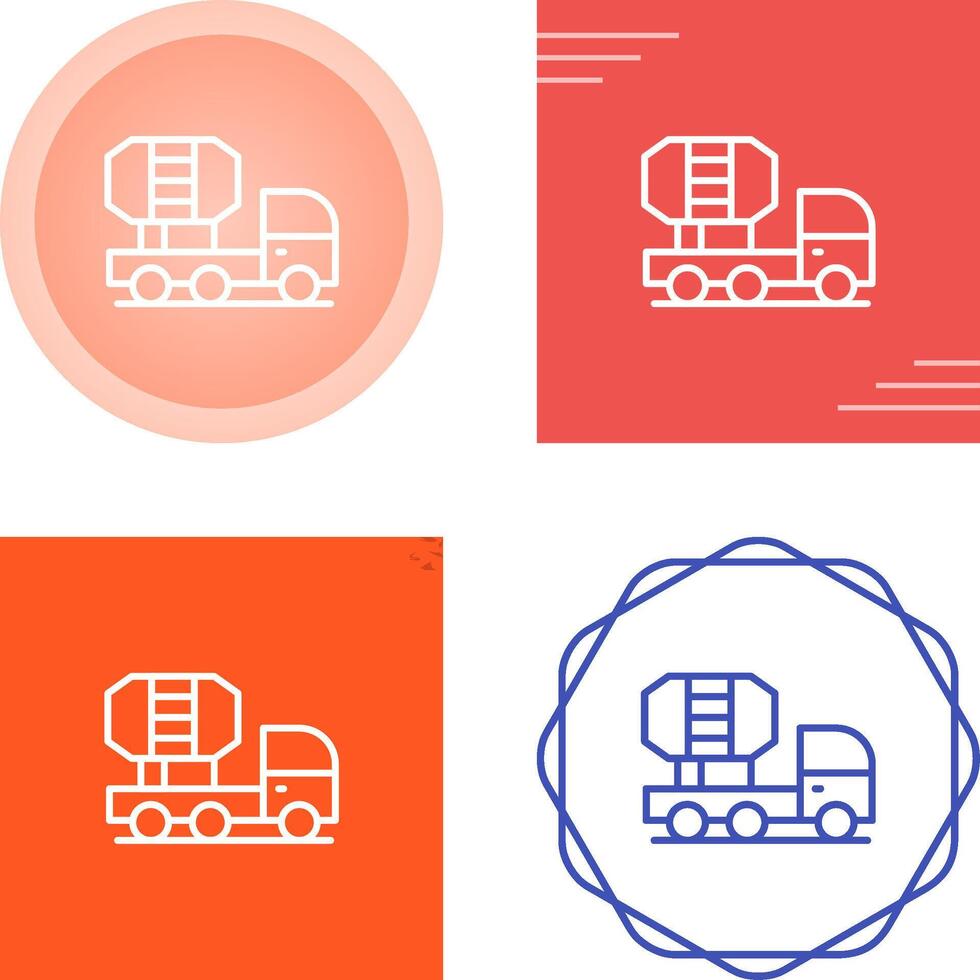Mixer Truck Vector Icon